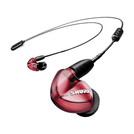SHURE SE535LTD+UNI-EFS , In-ear Kopfhörer Schwarz/Rot