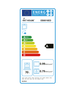 KKT KOLBE SET8016KFS, Herdset (Elektrisch, A, 70 Liter)