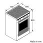 BOSCH REFURBISHED (*) HKR 39 C 220 Standherd (EEK A -20%, Elektrokochfeld, 66 Liter)