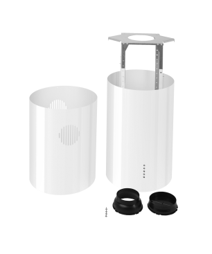 F.BAYER POLE IS40W PLUS, Dunstabzugshaube (40 cm breit, 40 cm tief)
