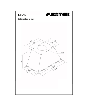 F.BAYER LEO 60GW, Dunstabzugshaube (56,4 cm breit, 28,5 cm tief)