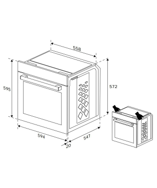 BEKO BBSM12340X, Einbaubackofenset (Induktion, A, 72 Liter)