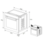BEKO BBSM12340X, Einbaubackofenset (Induktion, A, 72 Liter)