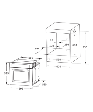 KKT KOLBE SET80102FZ, Herdset (Induktion, A, 70 Liter)