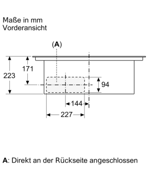 SIEMENS ED711FQ15E, Kochfeld mit integriertem Dunstabzug (710 mm breit, 522 mm tief)