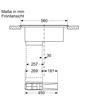 SIEMENS ED711FQ15E, Kochfeld mit integriertem Dunstabzug (710 mm breit, 522 mm tief)