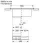 SIEMENS ED711FQ15E, Kochfeld mit integriertem Dunstabzug (710 mm breit, 522 mm tief)