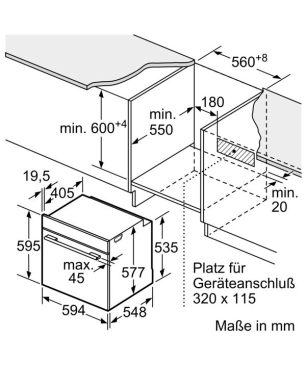 BOSCH HBD60DO51, Backofenset (Induktion, A, 71 Liter)