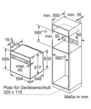 BOSCH HBD60DO51, Backofenset (Induktion, A, 71 Liter)