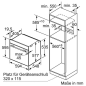 BOSCH HBD60DO51, Backofenset (Induktion, A, 71 Liter)