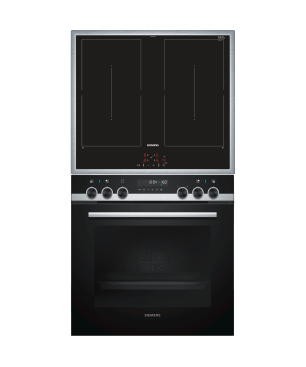 SIEMENS REFURBISHED (*) PQ521DA0ZM iQ500 iQ500, Einbauherdset (Induktionskochfeld, A -20%, 71 Liter)