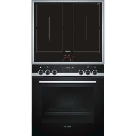 SIEMENS REFURBISHED (*) PQ521DA0ZM iQ500 iQ500, Einbauherdset (Induktionskochfeld, A -20%, 71 Liter)