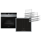 SIEMENS EQ 872 DV 01R (HB672GBS1+ED645FQC5E+HZ638370) iQ700, Einbaubackofenset (Induktionskochfeld, A+, 71 Liter)