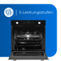 EXQUISIT EBEM 797-H-030 schwarz Einbaumikrowelle (800 Watt)