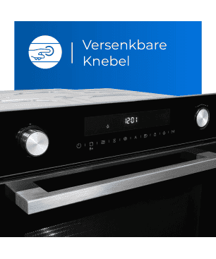 EXQUISIT EBEM 797-H-030 schwarz Einbaumikrowelle (800 Watt)