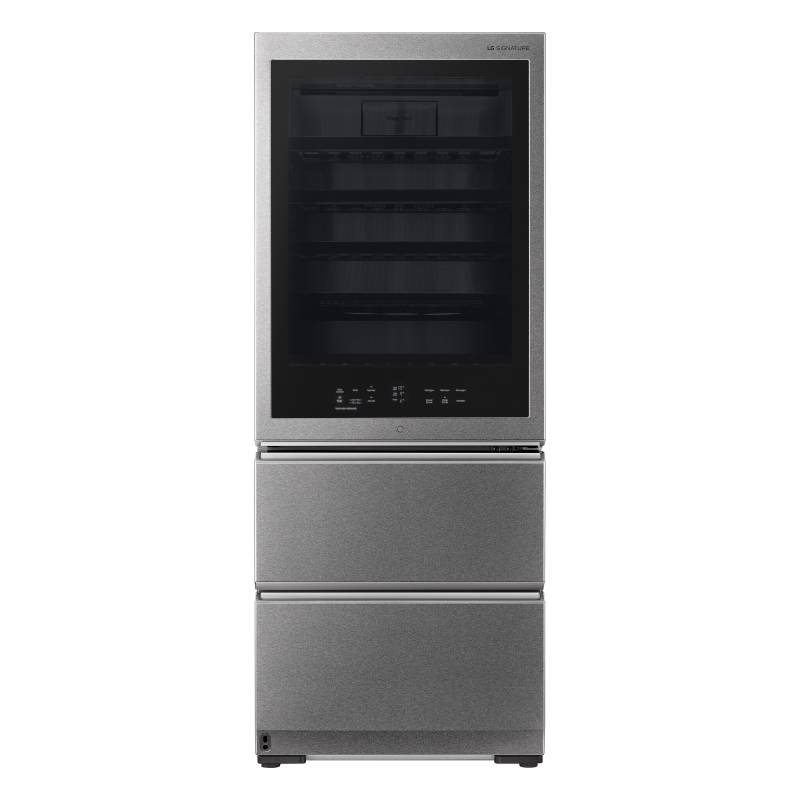 LG SIGNATURE LSR200W LG SIGNATURE Weinkühlschrank/Kühlgefrierkombination (EEK E, Edelstahl)