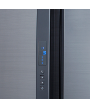 SHARP SJ-EX820F2-SL Kühl-/Gefrierkombination (F, 410 kWh, 183 cm hoch, silber)