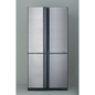 SHARP SJ-EX820F2-SL Kühl-/Gefrierkombination (F, 410 kWh, 183 cm hoch, silber)