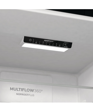 GORENJE ONRK619DBK Gorenje Retro Collection Kühlgefrierkombination (D, 192 kWh, 1940 mm hoch, Tiefschwarz)