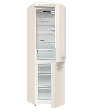 GORENJE ONRK619DC Gorenje Retro Collection Kühl- / Gefrierkombination (D, 192,0 kWh, 1940 mm hoch, Creme)