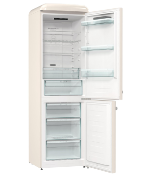 GORENJE ONRK619DC Gorenje Retro Collection Kühl- / Gefrierkombination (D, 192,0 kWh, 1940 mm hoch, Creme)