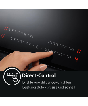 AEG KOMB55PIS2 Serie 6000 mit SteamBake Feuchtigkeitszugabe (mit Pyrolyse), Backofenset (Induktionskochfeld, A+, 71 Liter)