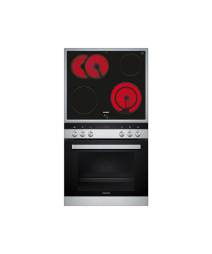SIEMENS EQ411TA10 iQ100 (Backofen), iQ300 (Kochfeld), Einbauherdset (Elektrokochfeld, A, 66 Liter)