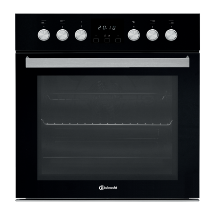 BAUKNECHT HEKO BLACK 700 H, Einbauherdset (Elektrokochfeld, A, 65 Liter)