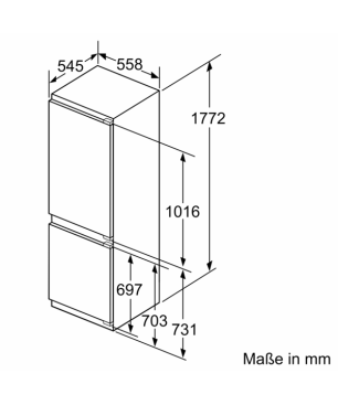 SIEMENS KI86SHDD0 iQ500 Kühlgefrierkombination (D, 164 kWh, 1772 mm hoch, k.A.)