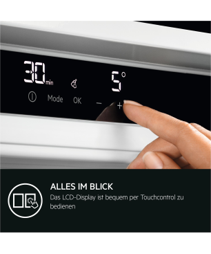 AEG SCE818E8MS Serie 8000 mit 360° Cooling-Technologie Kühlgefrierkombination (E, 217 kWh, 1772 mm hoch, Weiß)