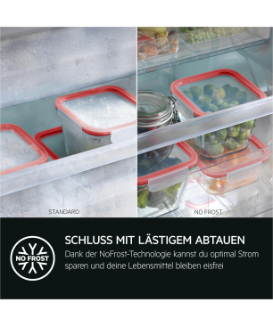 AEG SCE818E8MS Serie 8000 mit 360° Cooling-Technologie Kühlgefrierkombination (E, 217 kWh, 1772 mm hoch, Weiß)