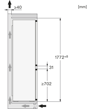 MIELE KDN 7724 E Active Kühlgefrierkombination (E, 234 kWh, 1772 mm hoch, Keine Angabe)