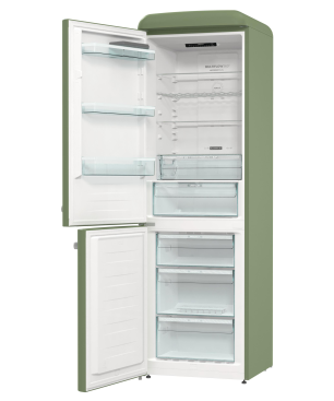 GORENJE ONRK 619 DOL-L Gorenje Retro Collection Kühl- / Gefrierkombination (D, 192,0 kWh, 1940 mm hoch, Oliv)