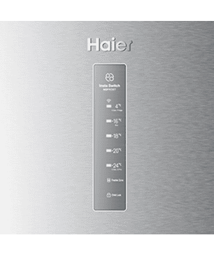 HAIER H3F-320FSAAU1 Kühl-Gefrierkombination (F, 328 kWh, 190,5 cm hoch, Silber)