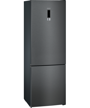 SIEMENS KG49NXXEA IQ300 Kühlgefrierkombination (E, 259 kWh, 2030 mm hoch, blackSteel)