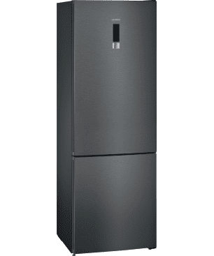SIEMENS KG49NXXEA IQ300 Kühlgefrierkombination (E, 259 kWh, 2030 mm hoch, blackSteel)
