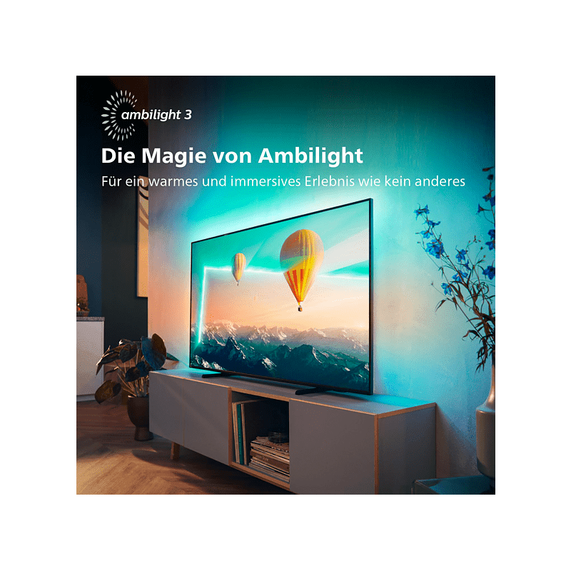 PHILIPS 43PUS8007/12 LED TV (Flat, 43 Zoll / 108 cm, UHD 4K, SMART TV, Ambilight, Android TV? 11 (R))