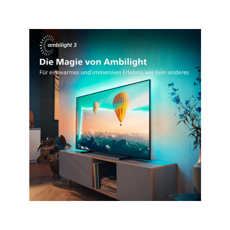 PHILIPS 43PUS8007/12 LED TV (Flat, 43 Zoll / 108 cm, UHD 4K, SMART TV, Ambilight, Android TV? 11 (R))