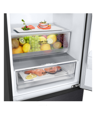 LG GBP62MCNBC Serie 6 Kühlgefrierkombination (B, 137 kWh, 2030 mm hoch, Matte Black)