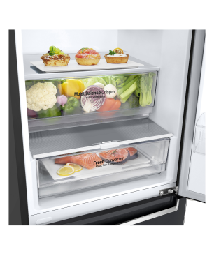 LG GBB62MCGCN1 Serie 6 Kühlgefrierkombination (C, 172 kWh, 2030 mm hoch, Matte Black)