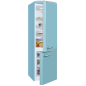 EXQUISIT RKGC250-70-H-160E taubenblau Kühl- und Gefrierkombination (E, 1830 mm hoch, Taubenblau)