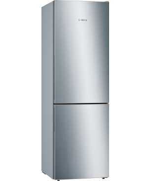 BOSCH KGE364LCA Serie 6 Kühlgefrierkombination (C, 149 kWh, 1860 mm hoch, Inox-look)