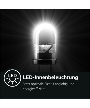 AEG SCE714FALS Serie 5000 mit ColdSense Kühlgefrierkombination (F, 253 kWh, 1441 mm hoch, Weiß)