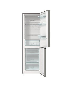 GORENJE NRK61CAXL4 Kühl-Gefrierkombination (C, 160 kWh, 185 cm hoch, Dunkelgraues Edelstahl)