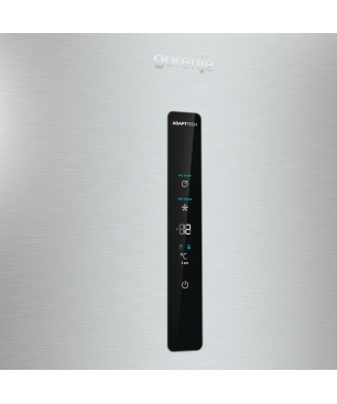 GORENJE NRK61CAXL4 Kühl-Gefrierkombination (C, 160 kWh, 185 cm hoch, Dunkelgraues Edelstahl)