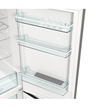 GORENJE NRK61CAXL4 Kühl-Gefrierkombination (C, 160 kWh, 185 cm hoch, Dunkelgraues Edelstahl)