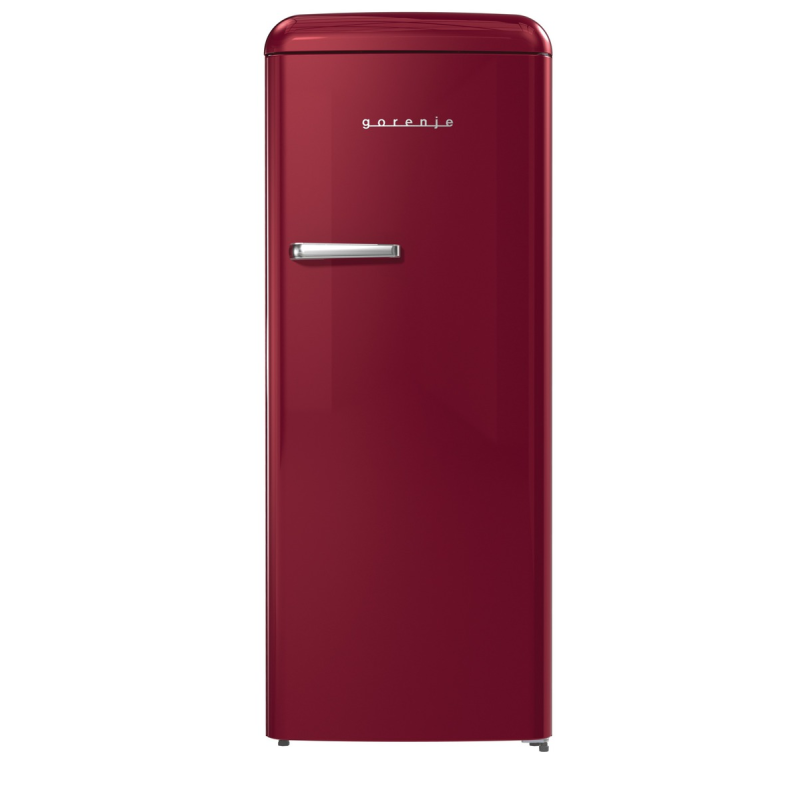 GORENJE ORB615DR Retro Collection Kühlschrank (126,2 kWh/Jahr, D, 1525 mm hoch, Bordeaux)