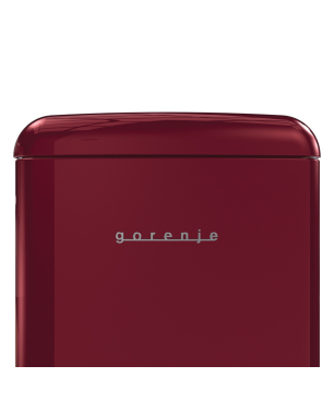 GORENJE ORB615DR Retro Collection Kühlschrank (126,2 kWh/Jahr, D, 1525 mm hoch, Bordeaux)