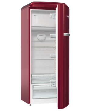GORENJE ORB615DR Retro Collection Kühlschrank (126,2 kWh/Jahr, D, 1525 mm hoch, Bordeaux)