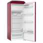 GORENJE ORB615DR Retro Collection Kühlschrank (126,2 kWh/Jahr, D, 1525 mm hoch, Bordeaux)